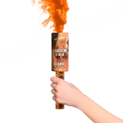 Fumigène à mains 45 secondes Orange 
