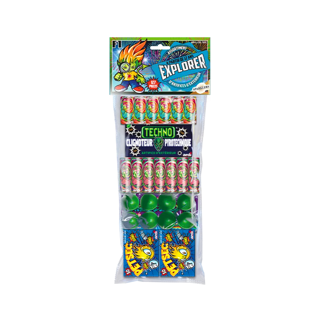Assortiment de Pétards 127 Pièces EXPLORER