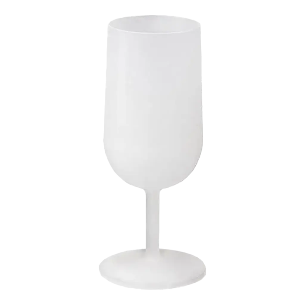 Verre à Vin Ecocup Effet Givré 12cl (18cl ras bord) Réutilisable - Type Vin, Dégustation, Apéritif