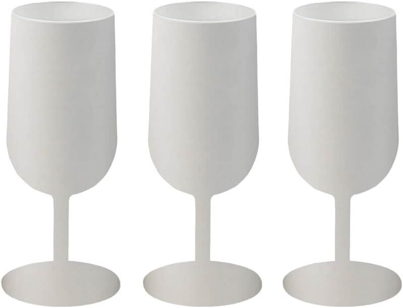 Verre à Vin Ecocup Blanc 12cl (18cl ras bord) Réutilisable - Type Vin, Dégustation, Apéritif