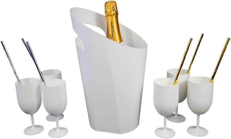 Verre à Vin Ecocup Blanc 12cl (18cl ras bord) Réutilisable - Type Vin, Dégustation, Apéritif
