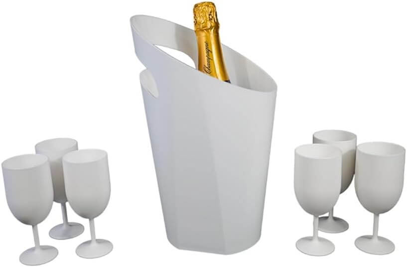 Verre à Vin Ecocup Blanc 12cl (18cl ras bord) Réutilisable - Type Vin, Dégustation, Apéritif