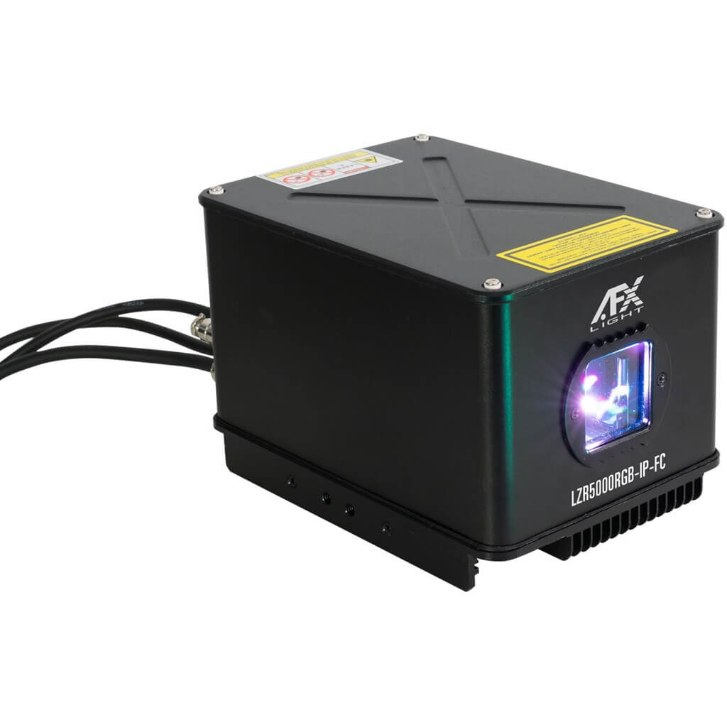 Machine Laser RGB avec Flight Case LZR5000RGB-IP-FC : Laser Multicolore ...