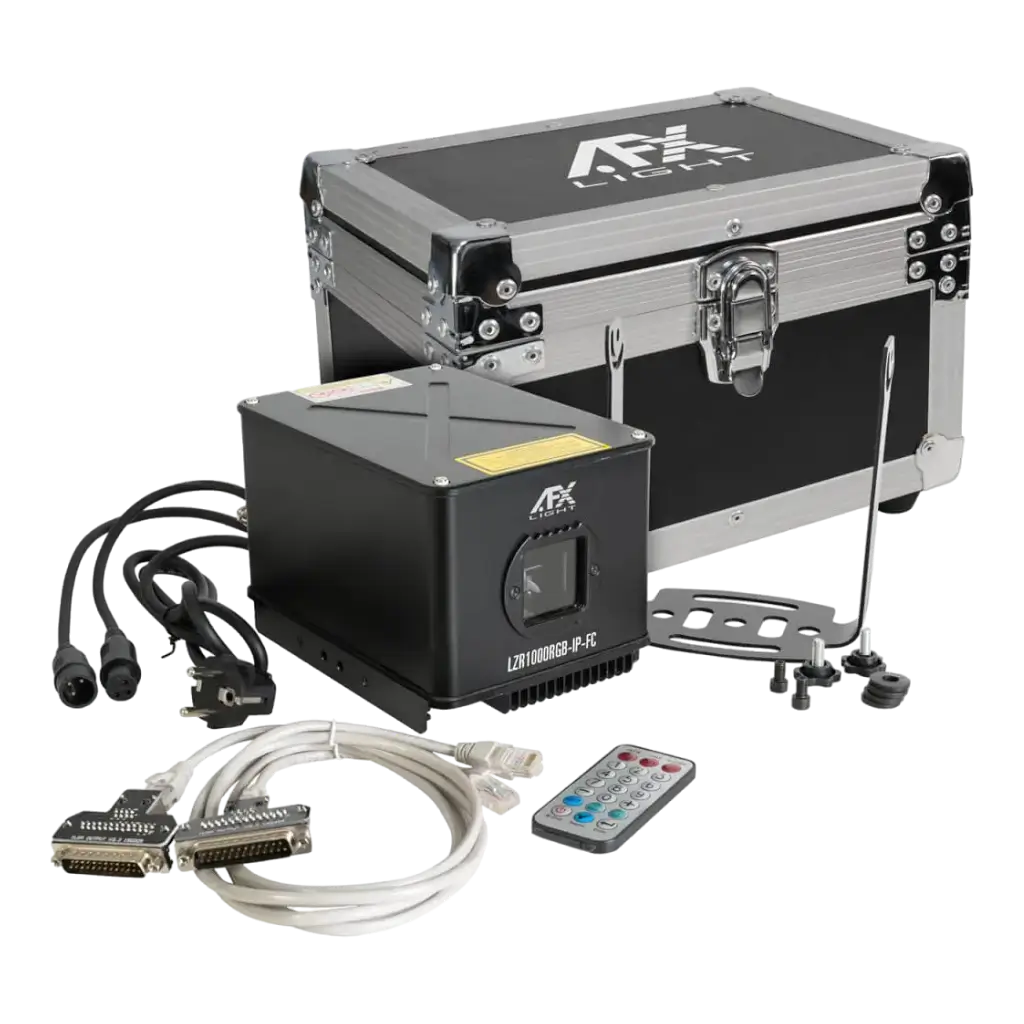 Machine Laser RGB avec Flight Case LZR1000RGB-IP-FC