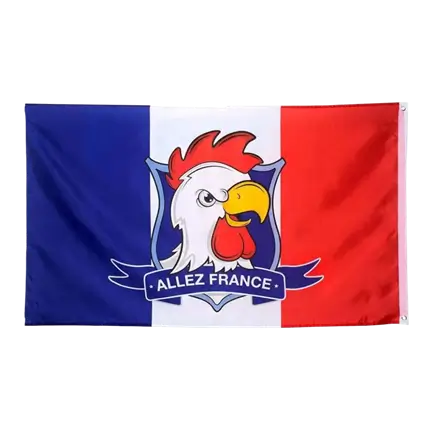 Drapeau France Tête de Coq 150x90cm