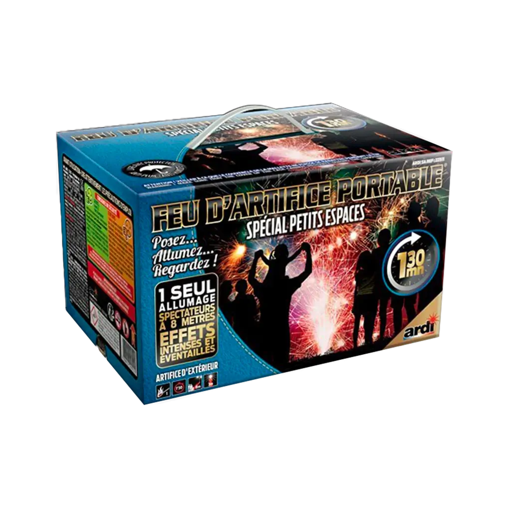 FEU D&#39;ARTIFICE PORTABLE® DE PROXIMITÉ 1MN30