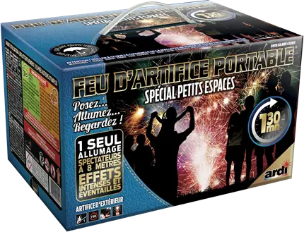 Feu d&#39;Artifice PORTABLE® DE PROXIMITÉ - 9 Effets - 1 min 30