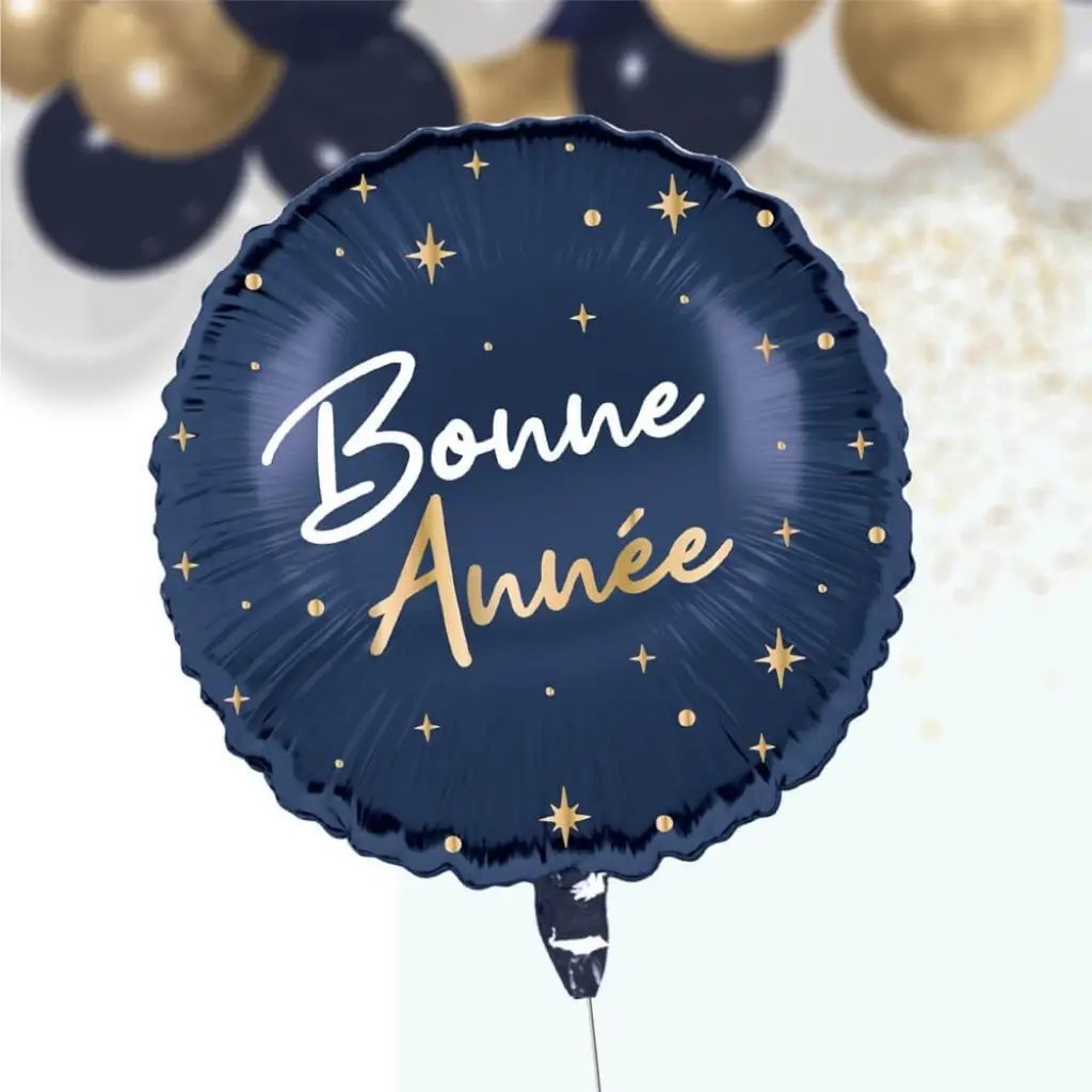 Ballon Métallique Bonne Année 35cm