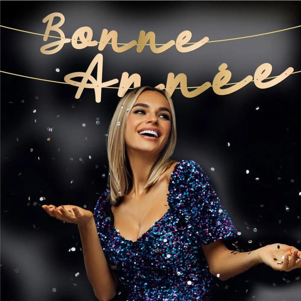 Guirlande Lettres Or Bonne Année 2 mètres