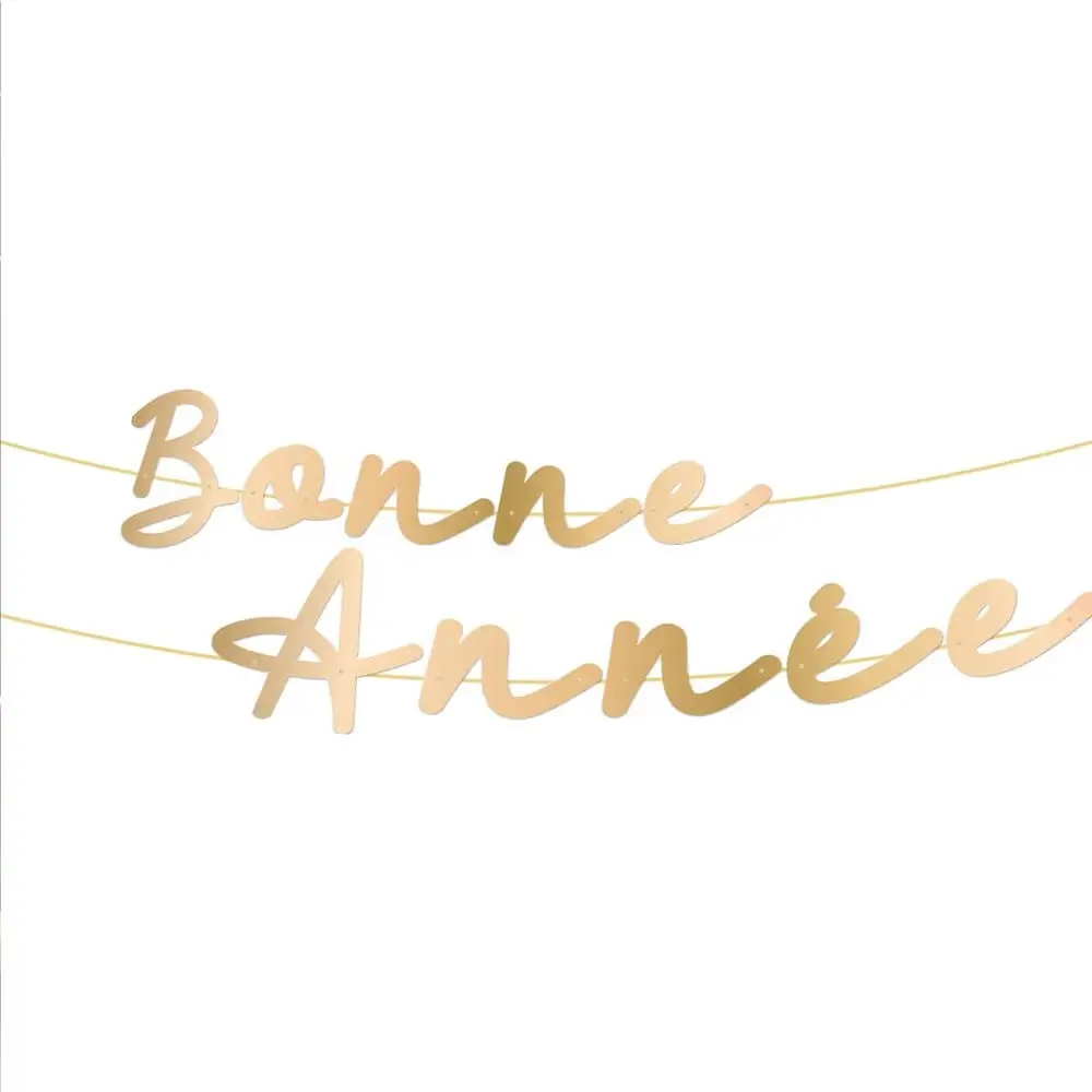 Guirlande Lettres Or Bonne Année 2 mètres