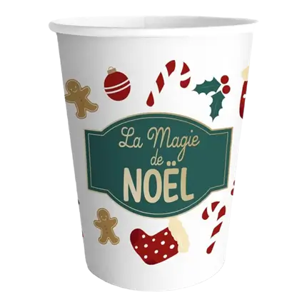 Gobelet à Motifs "Magie de Noël"- Lot de 6