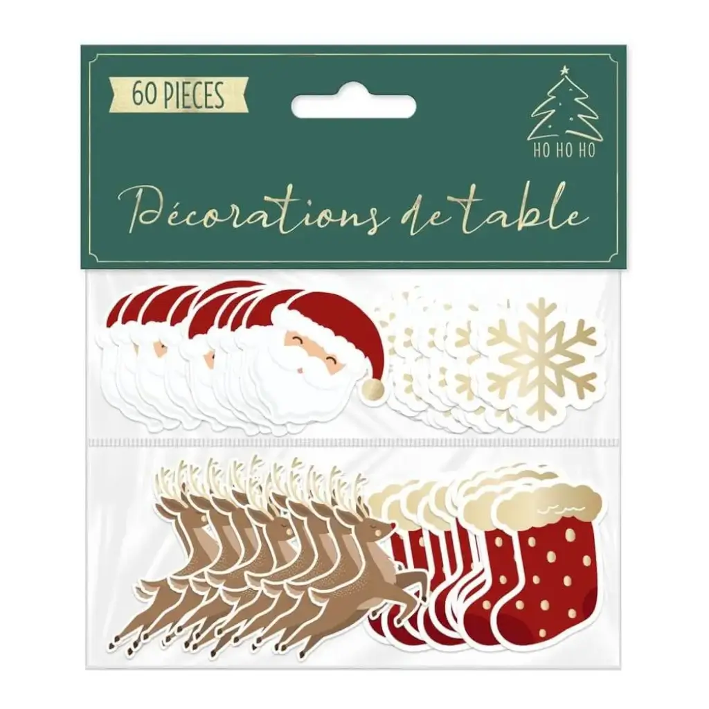 Décorations pour Table de Noël - Lot de 60