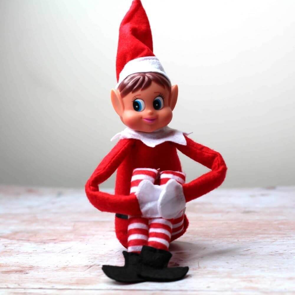 Décoration Lutin De Noël 58 Cm - En Tissu - 2 Modèles Assortis - Pour Sapin, Cheminée, Déco De Fête