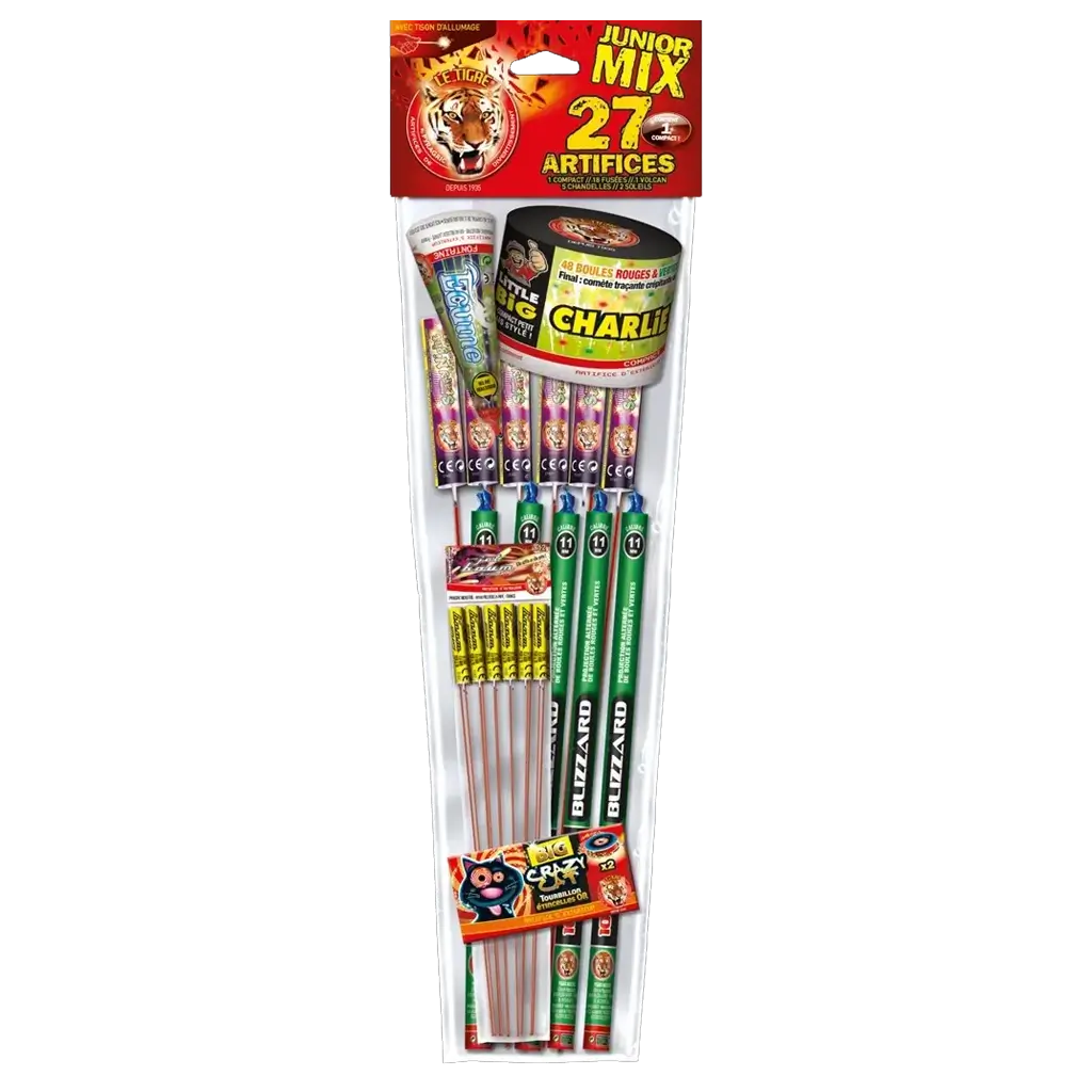 Assortiment de 27 Petits Pétards Junior Mix
