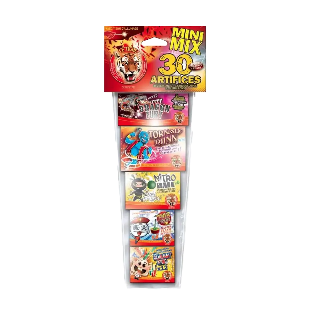 Assortiment de 30 Artifices Mini Mix