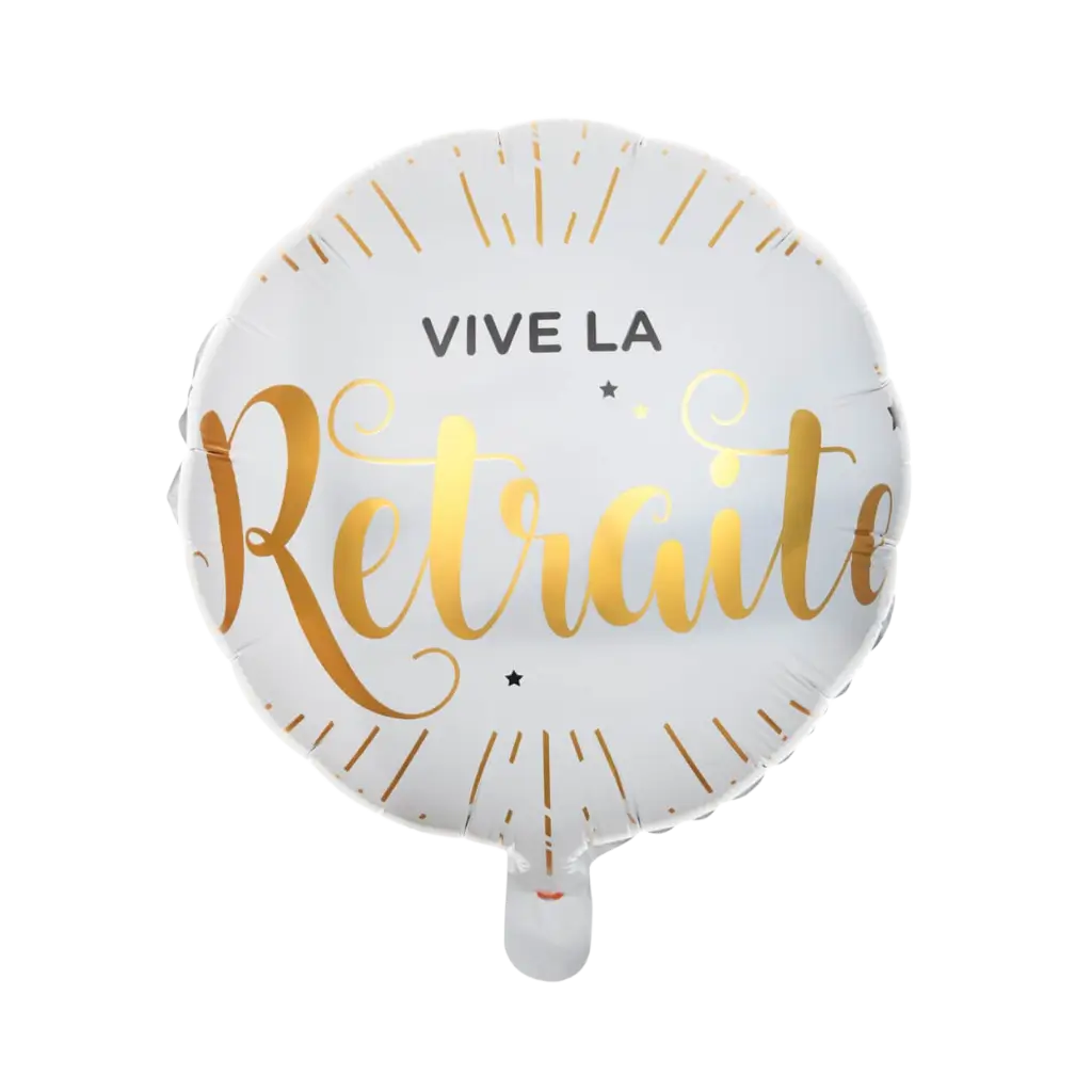 Ballon Aluminium Vive la Retraite