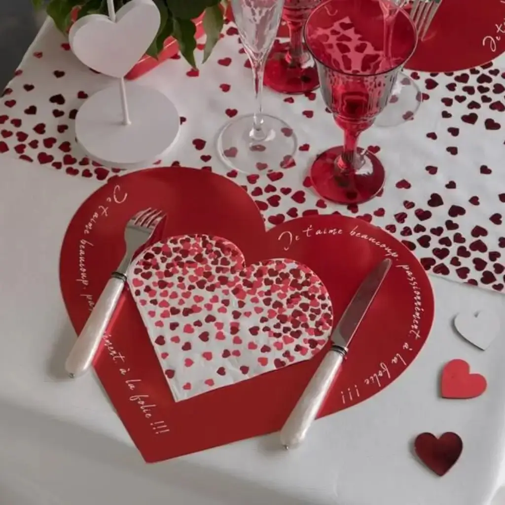 Set de table Saint Valentin - Lot de 2