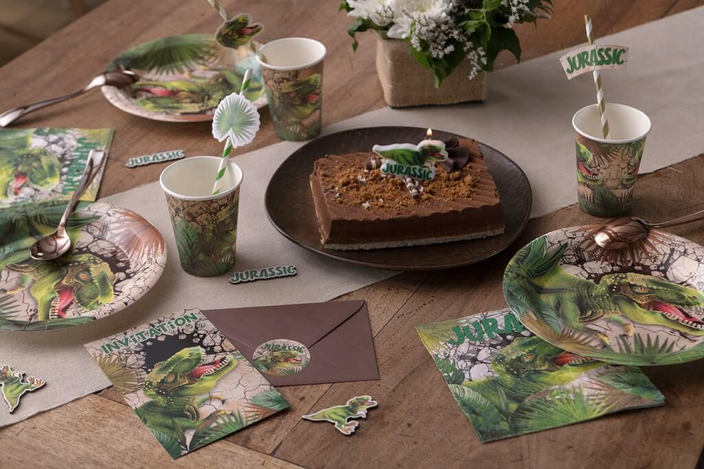 6 cartes d'invitation Dinosaure