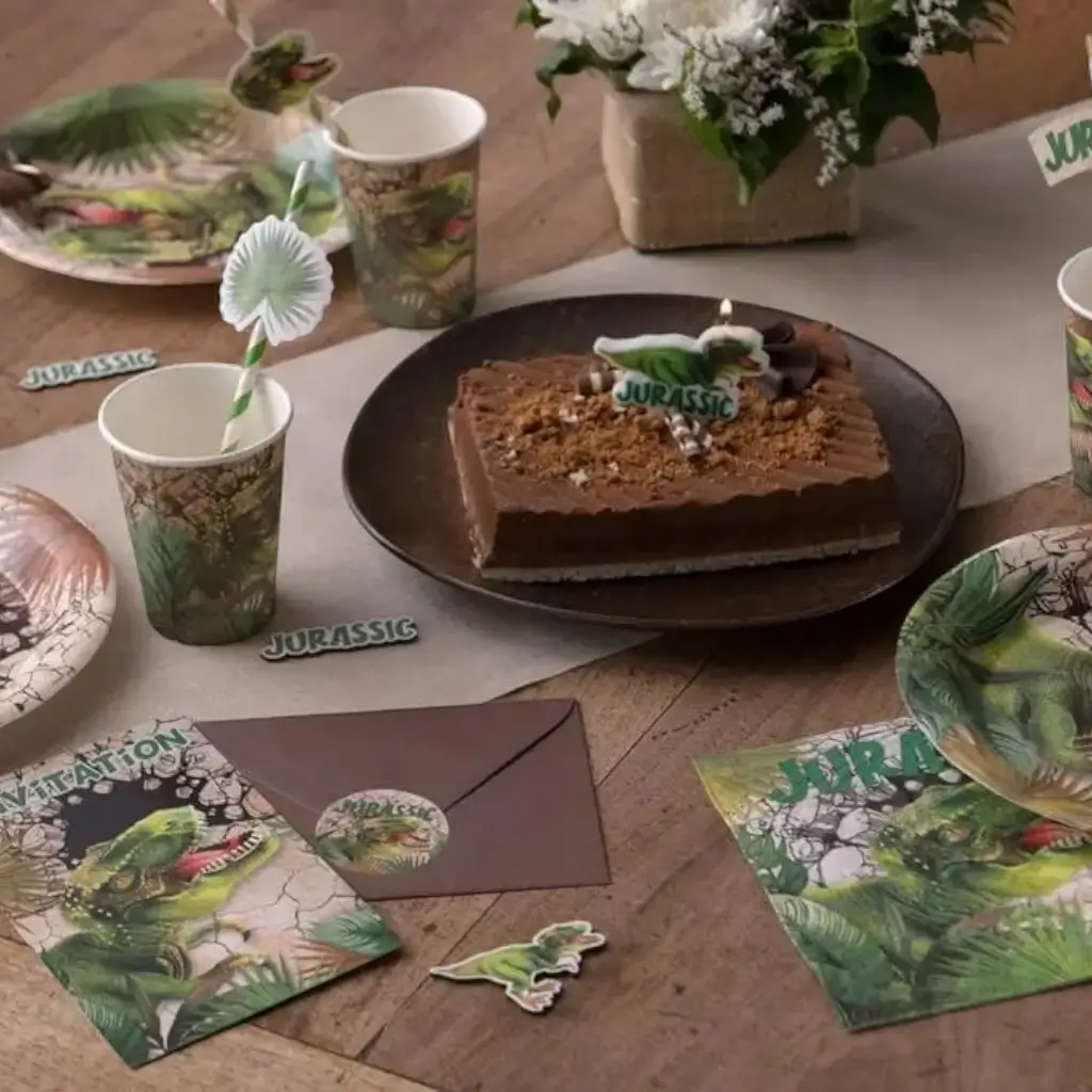 Carte d&#39;invitation Dinosaure T Rex - Lot de 6