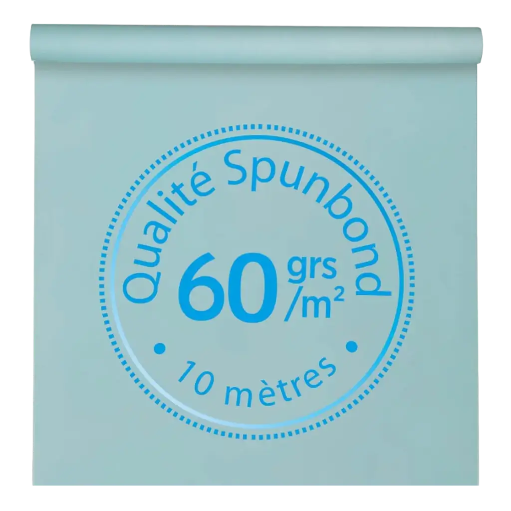 Nappe Harmony non-tissé Bleu Clair - 1,2 x 10 mètres