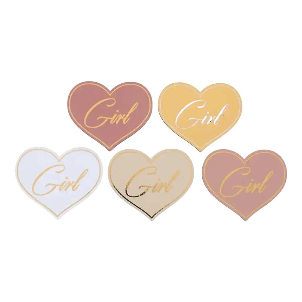 Décoration de Table Rose - Girl &amp; Boy - Lot de 10