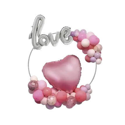 Anneau pour Ballons Argent - 60cm