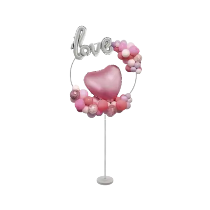 Anneau avec Support pour Ballons Blanc - 160cm