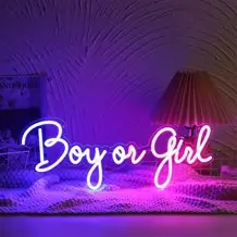 Lumière Néon Gender Reveal Boy or Girl