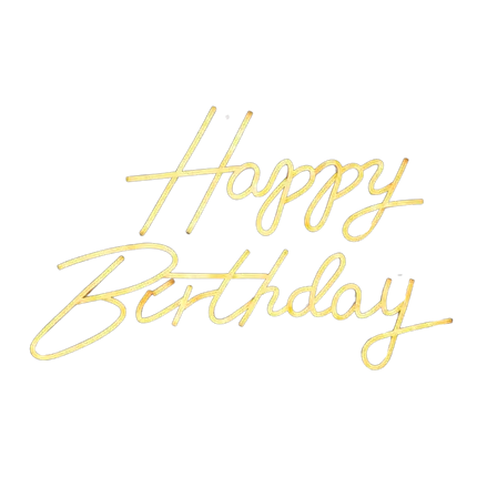 Lumière Néon Happy Birthday Blanc chaud