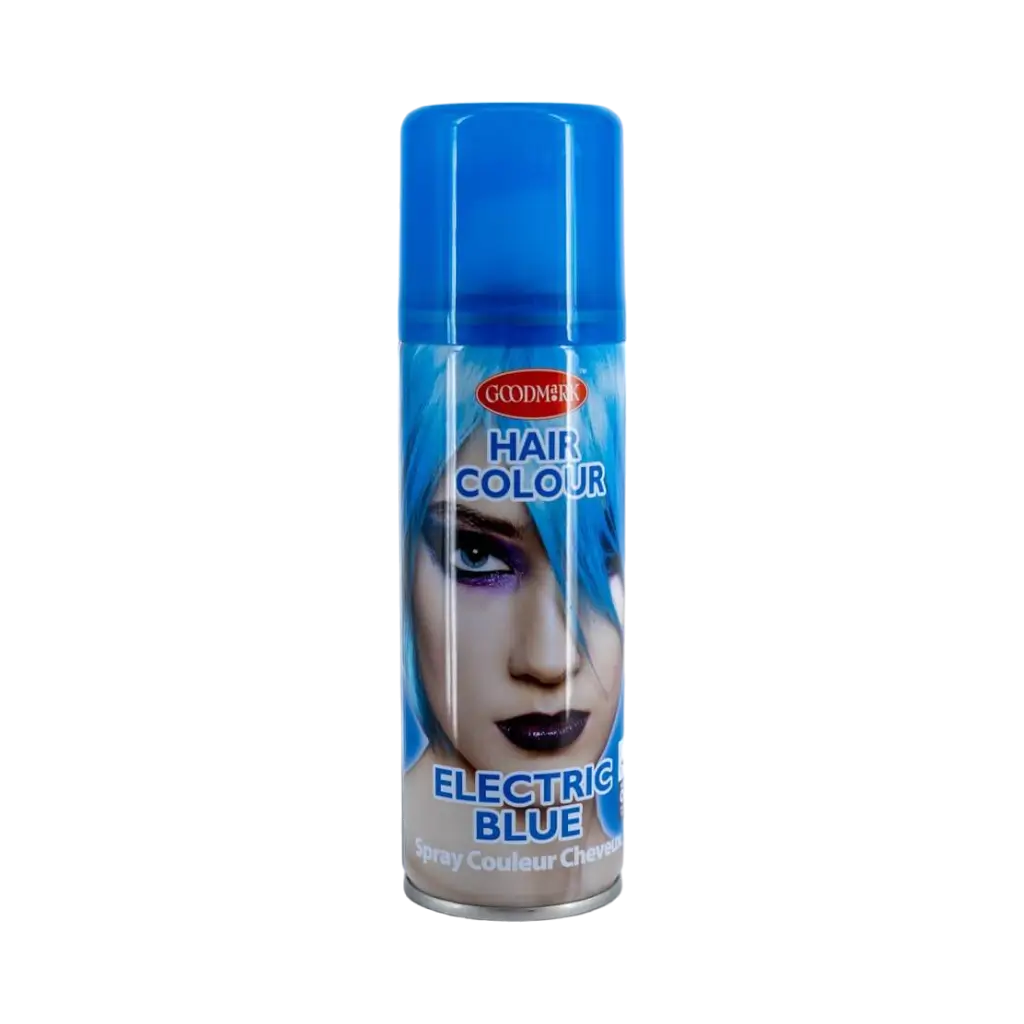 Bombe Spray cheveux, bleu fluo, 125 ml 