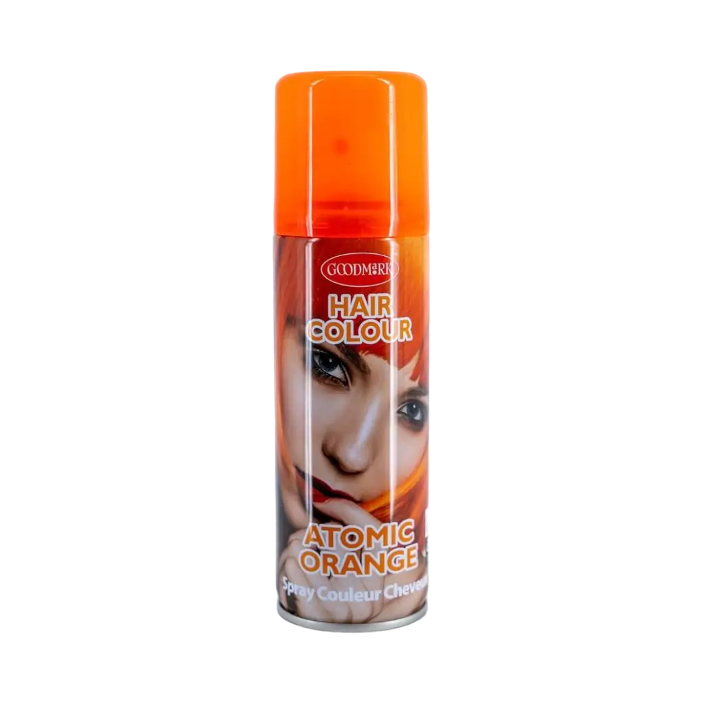 Bombe Spray cheveux, orange fluo, 125 ml 