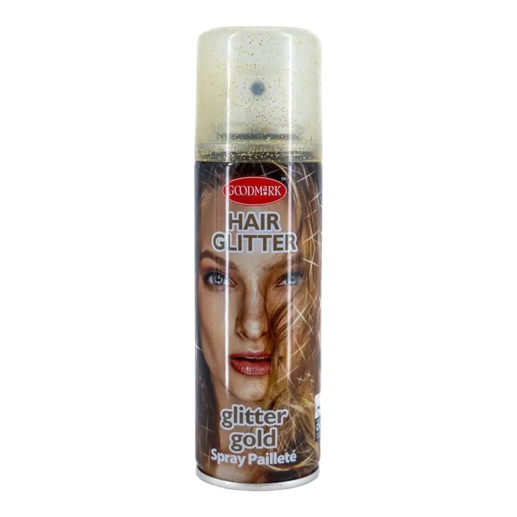 Bombe Spray Cheveux pailletée Or 125ml
