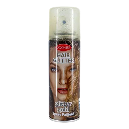 Bombe Spray Cheveux pailletée Or 125ml