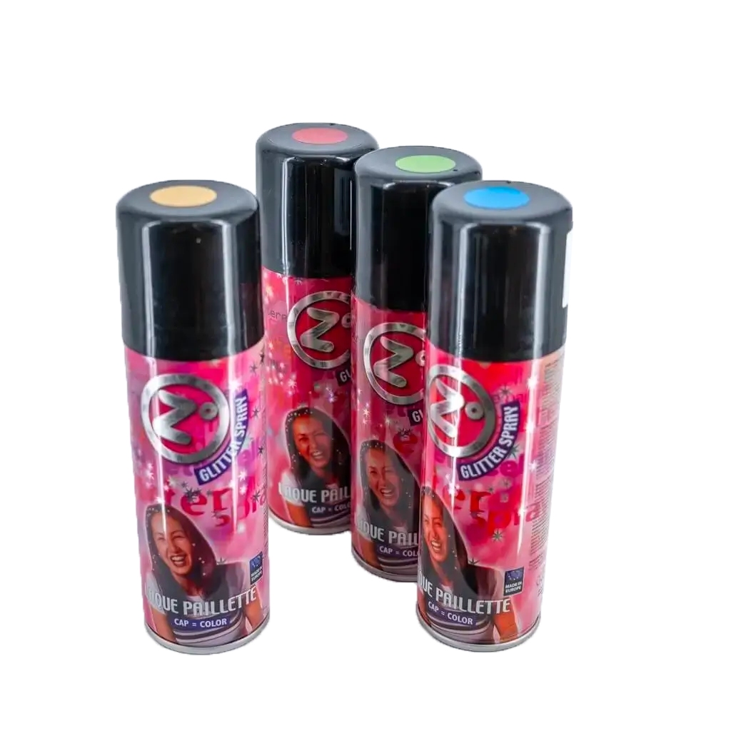 Bombe Spray Cheveux &amp; Corps pailletée Vert 125ml