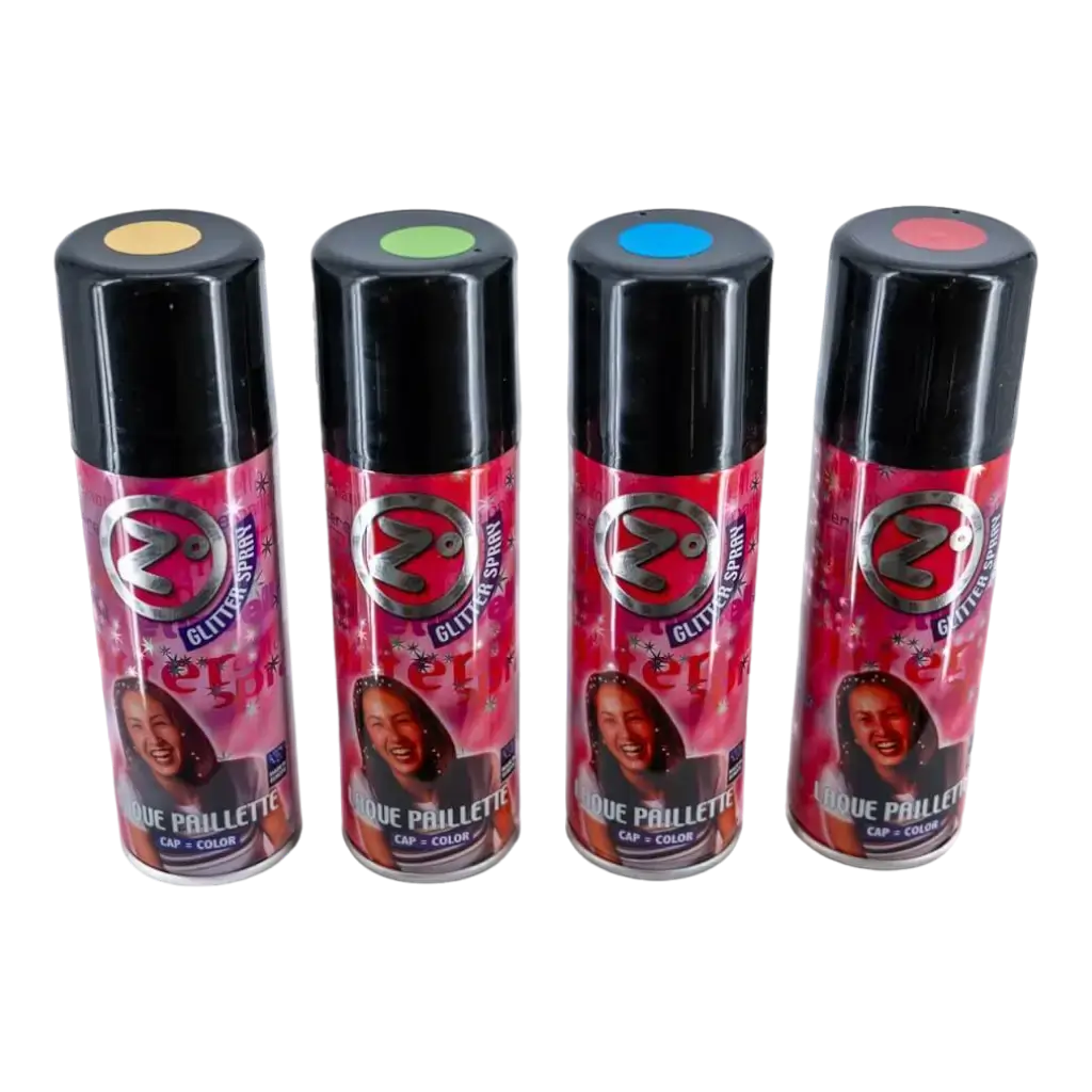 Bombe Spray Cheveux &amp; Corps pailletée Vert 125ml
