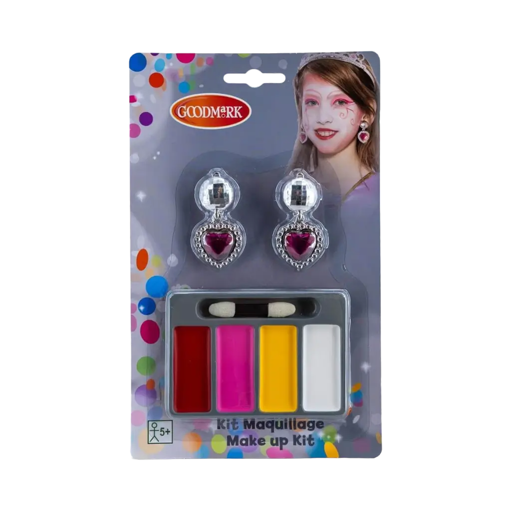 Kit de maquillage + Boucles d'oreilles "Princesse" 