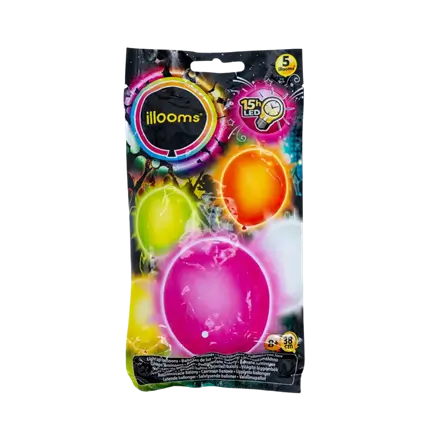 Ballons LED en latex - Couleurs d'été illooms®