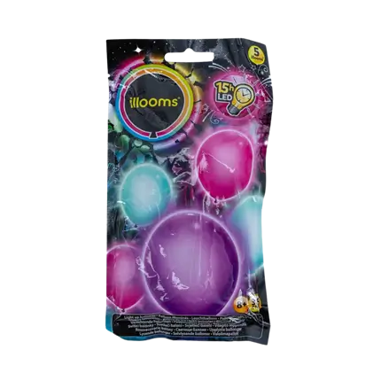 Ballons LED en latex - Couleurs froides illooms® 