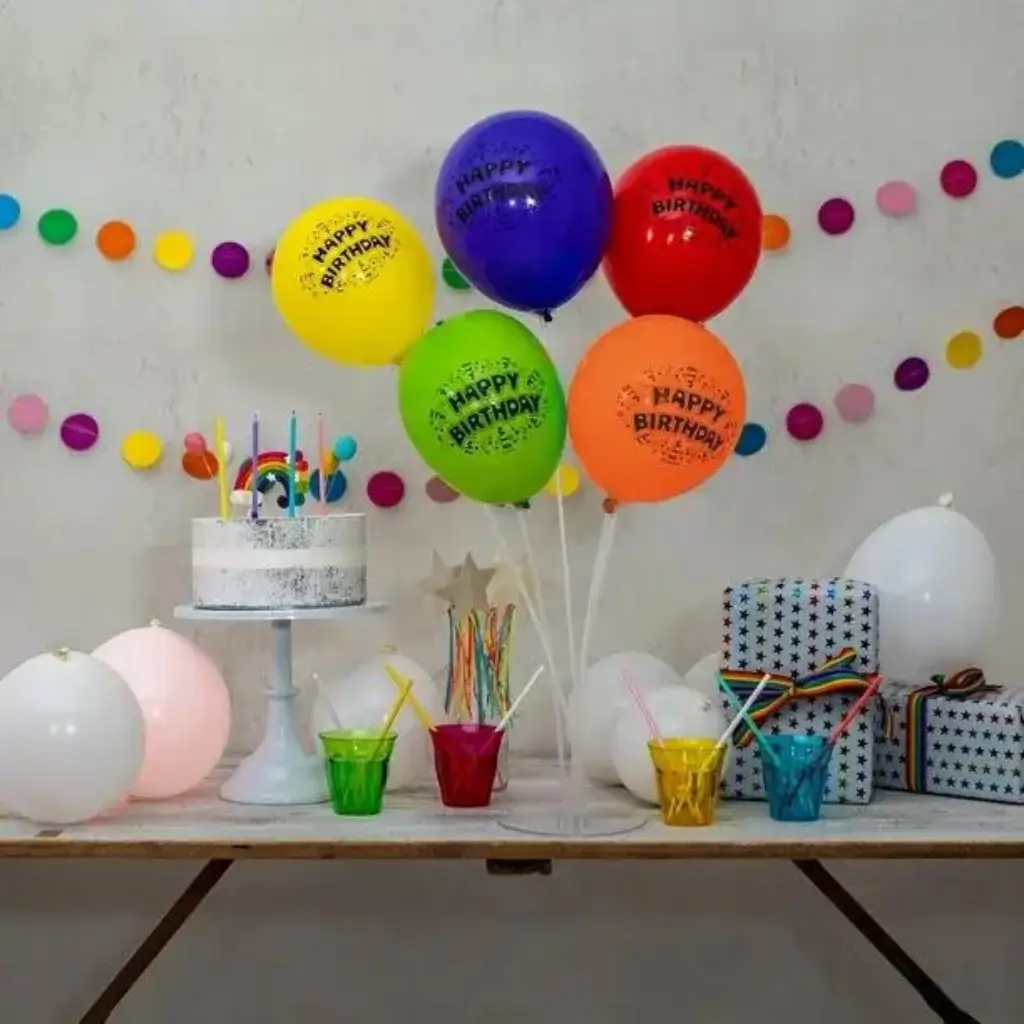 Ballons LED en latex - "Happy Birthday" illooms® 