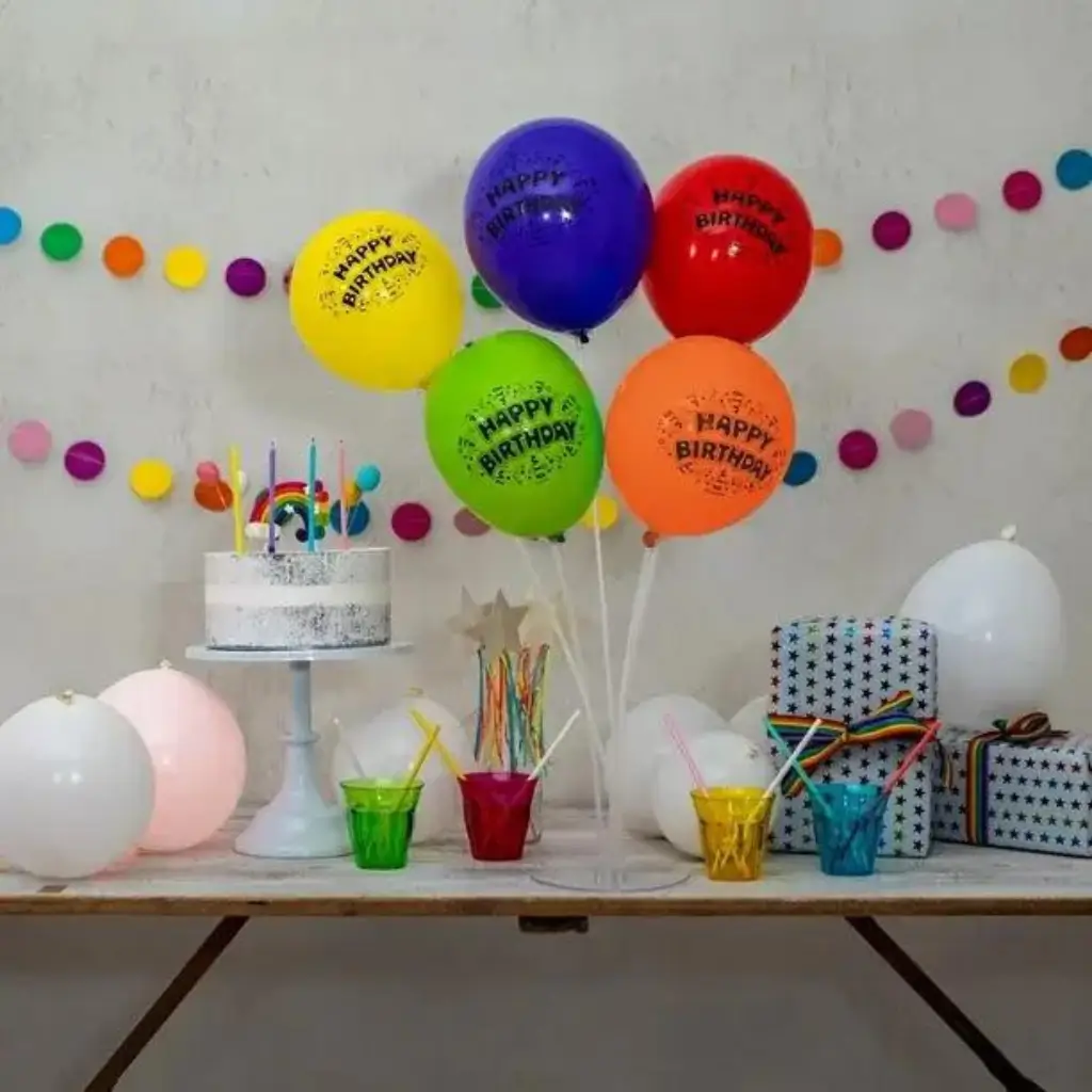 Ballons LED en latex - Happy Birthday illooms® 