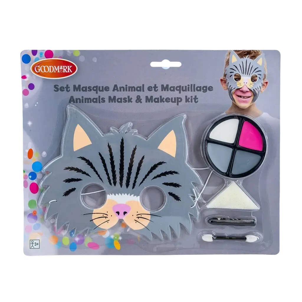Kit de maquillage + Masque enfant "Chat" 
