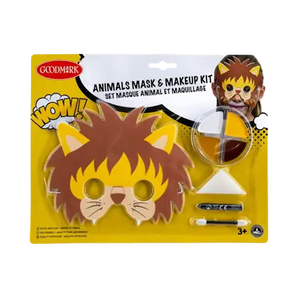 Kit de maquillage + Masque enfant, thème Lion 