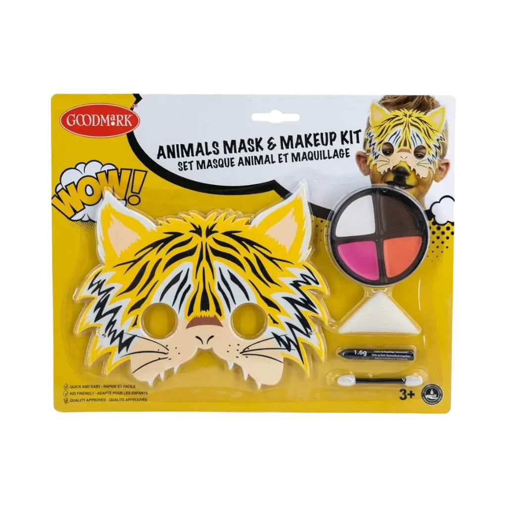 Kit de maquillage + Masque enfant Tigre 