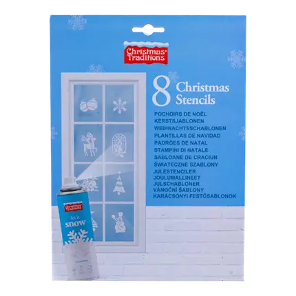 Petits pochoirs de Noël en papier x8