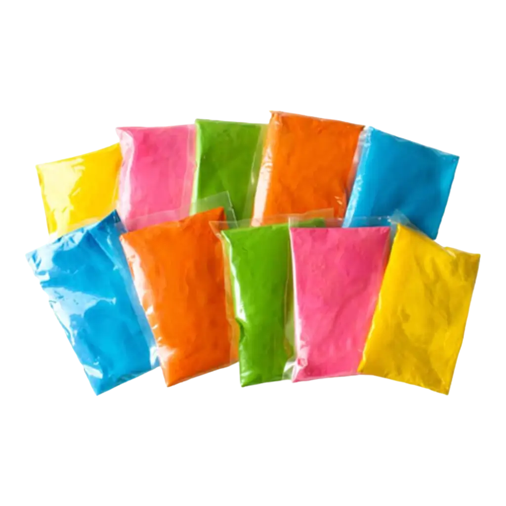 Assortiment de 8 sachets de poudre Holi