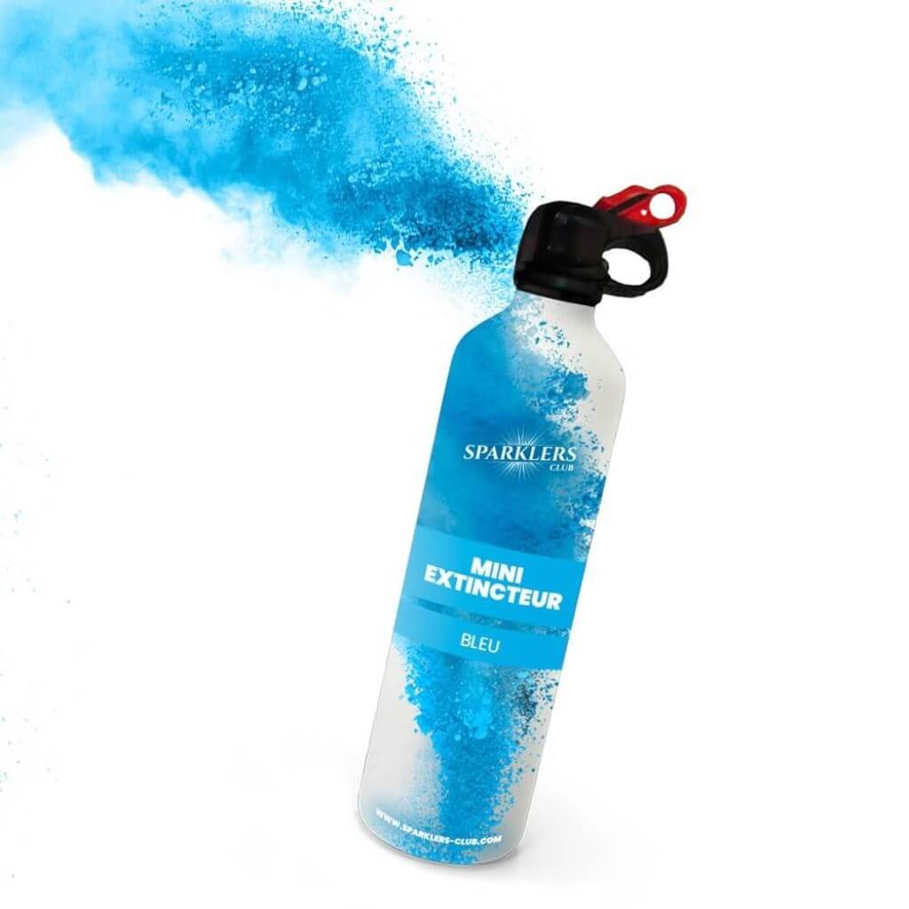 Mini Extincteur à poudre Holi - Bleu