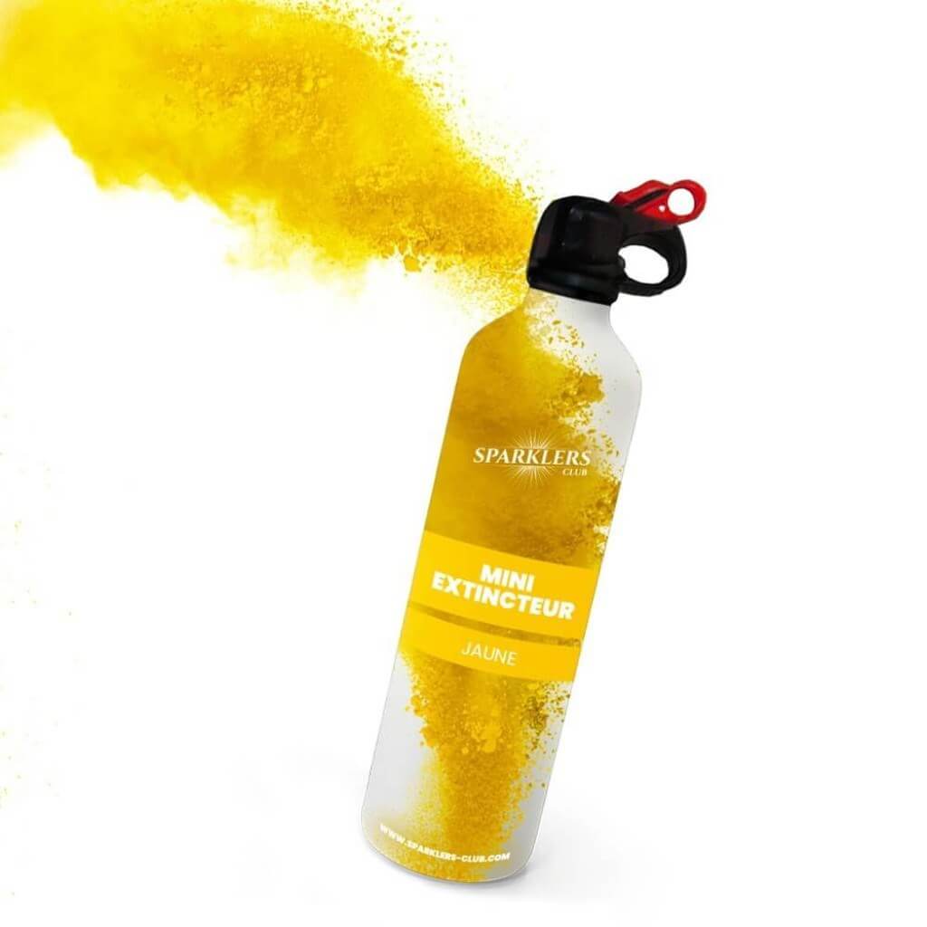 Mini Extincteur à poudre Holi - Jaune