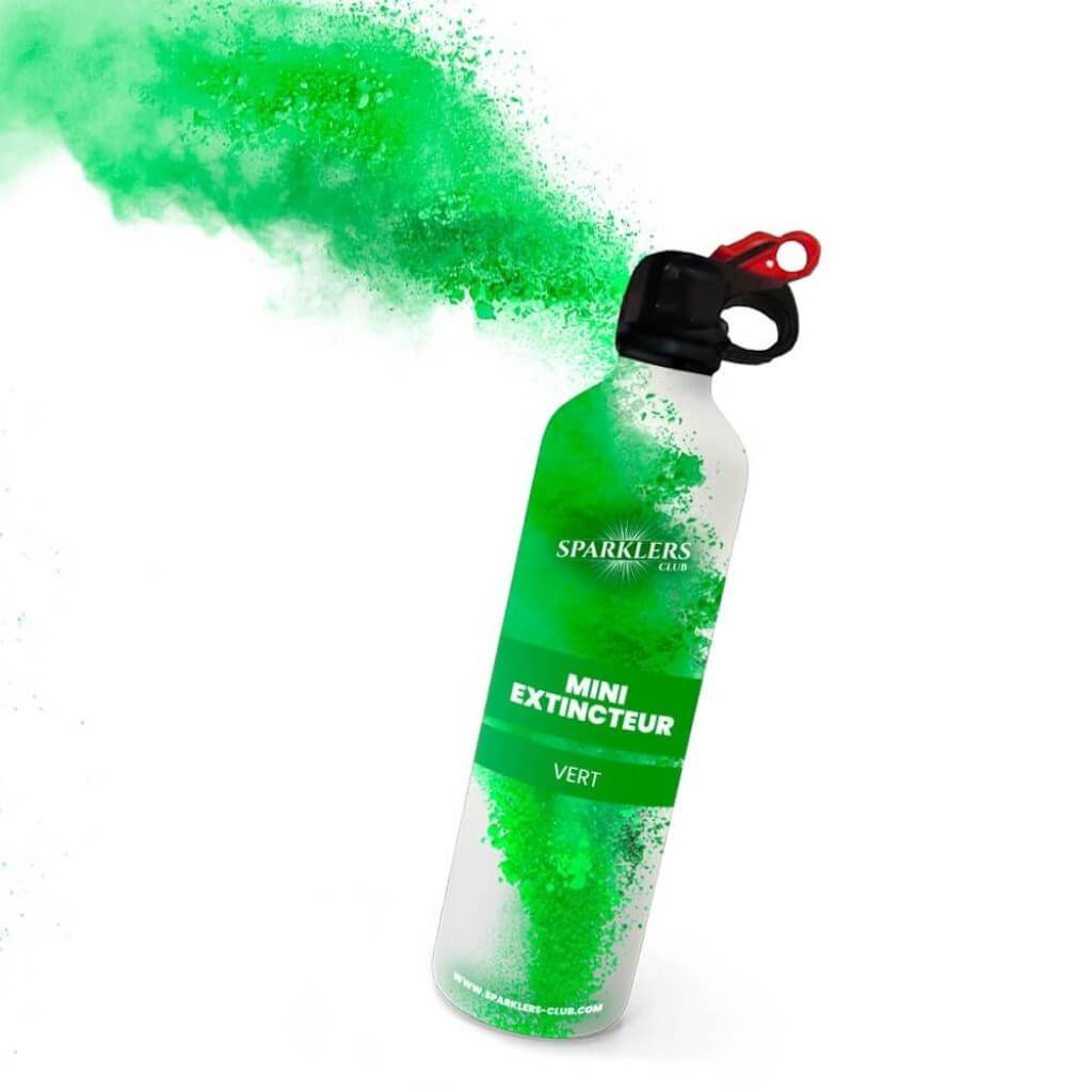 Mini Extincteur à poudre Holi - Vert