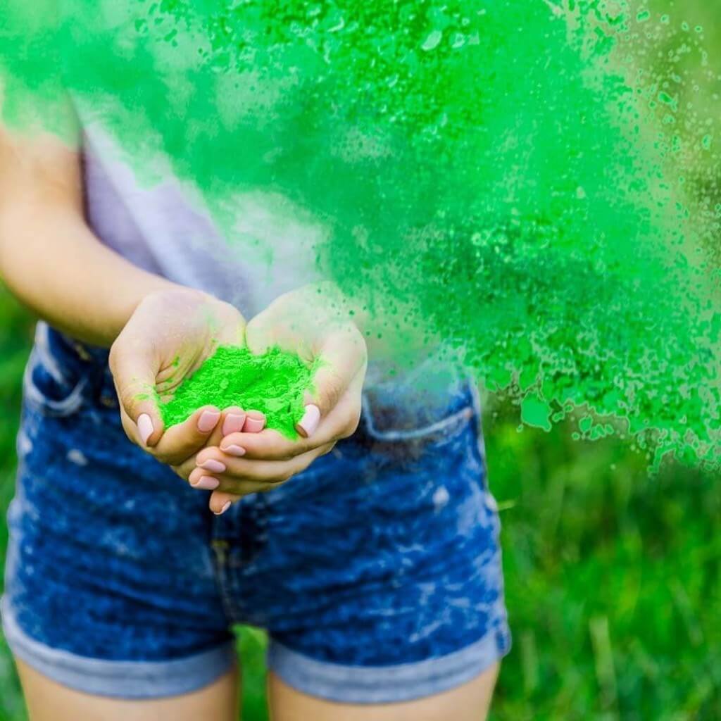 Mini Extincteur à poudre Holi - Vert