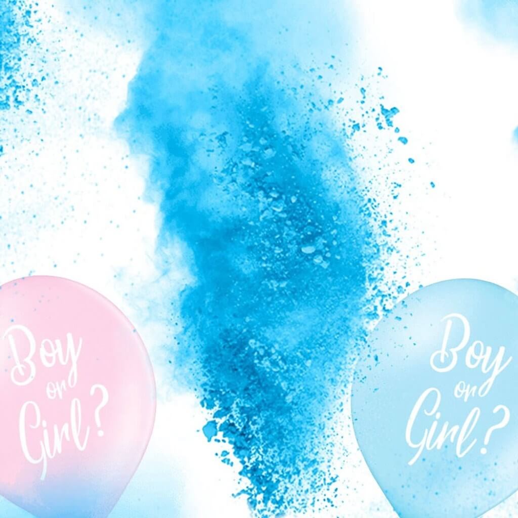 Mini Extincteur à poudre Gender Reveal - Bleu